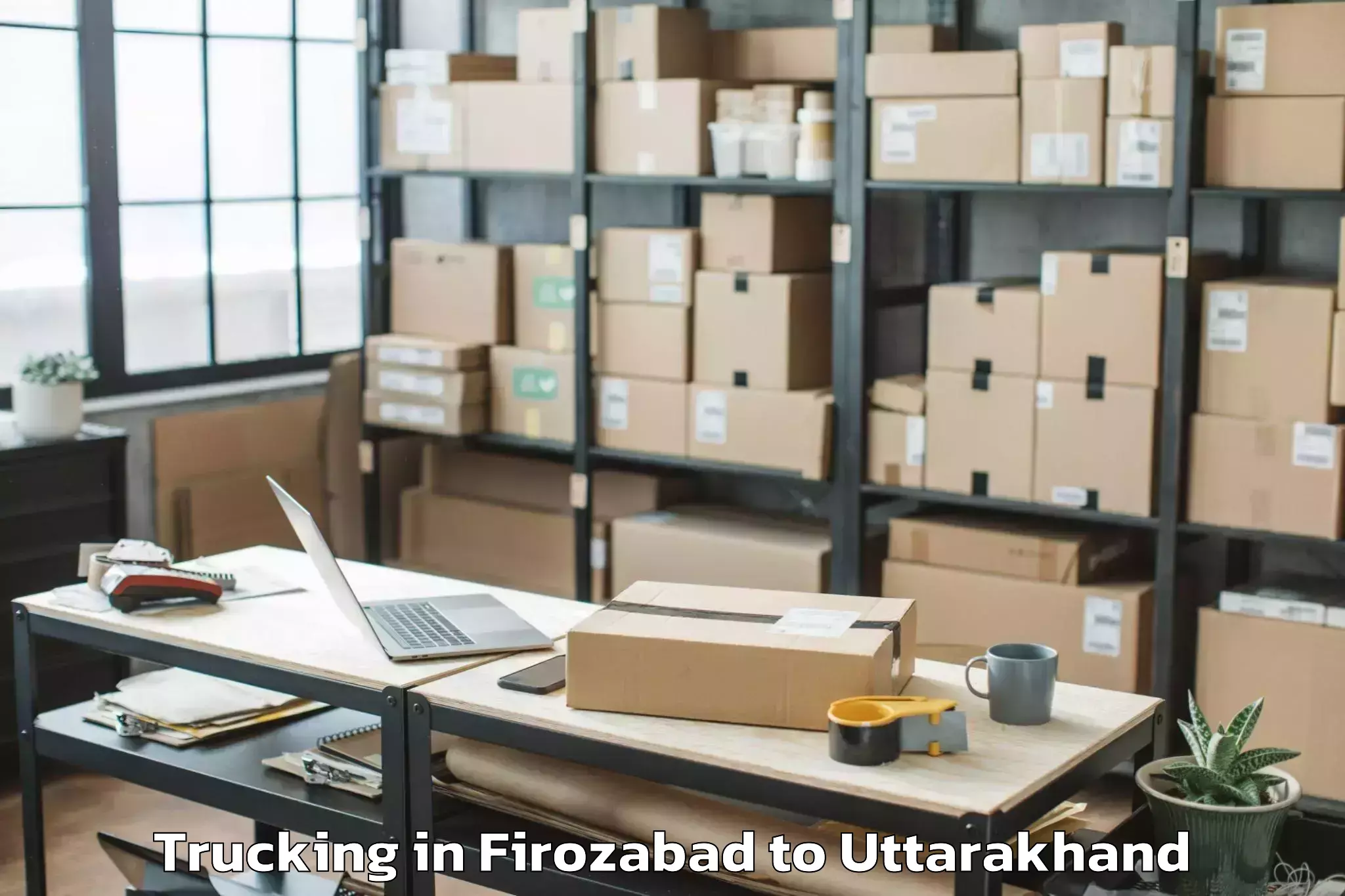 Top Firozabad to Munsiari Trucking Available